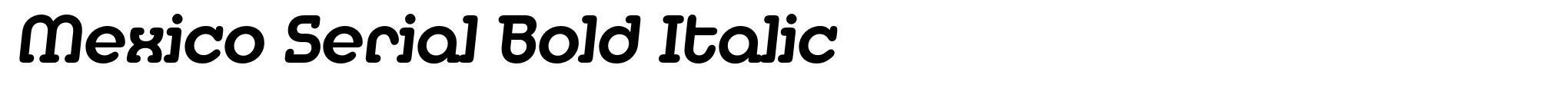 Mexico Serial Bold Italic image